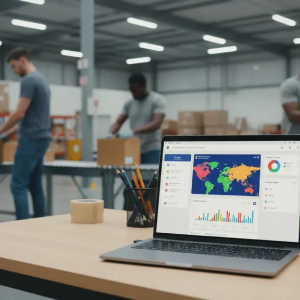 Shopify order dashboard connected to warehouse fulfillment operations with barcode scanning and packing.