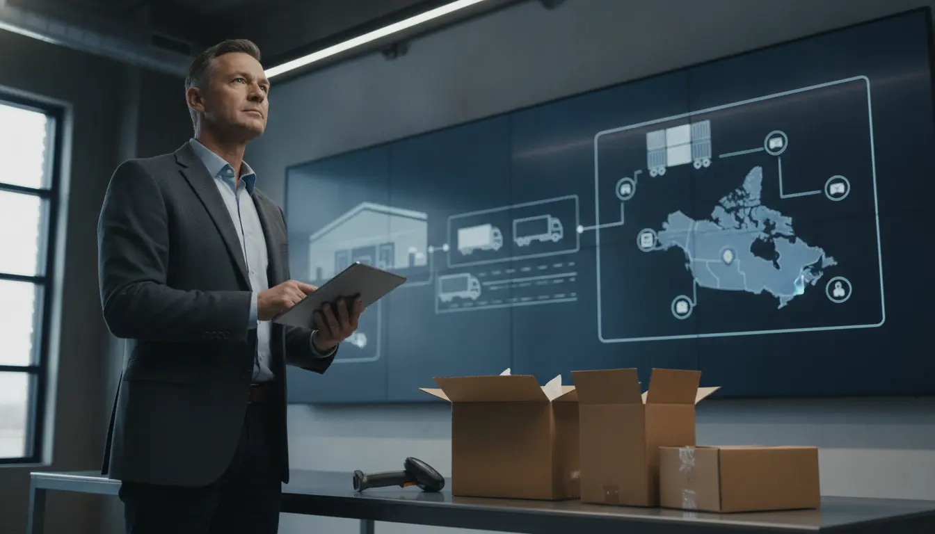 Supply chain manager coordinating warehouse, transportation, and logistics providers in a 3PL and 4PL operation